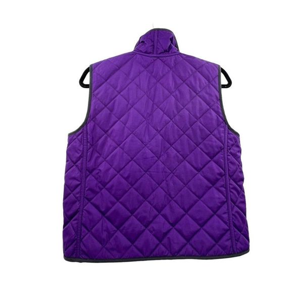 Vintage LRL Ralph Lauren Petite Equestrian Reversible Full Zip Quilted Vest PL - Picture 5 of 7